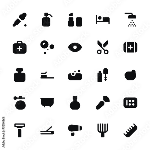 Personal Care Icon Set - Fill