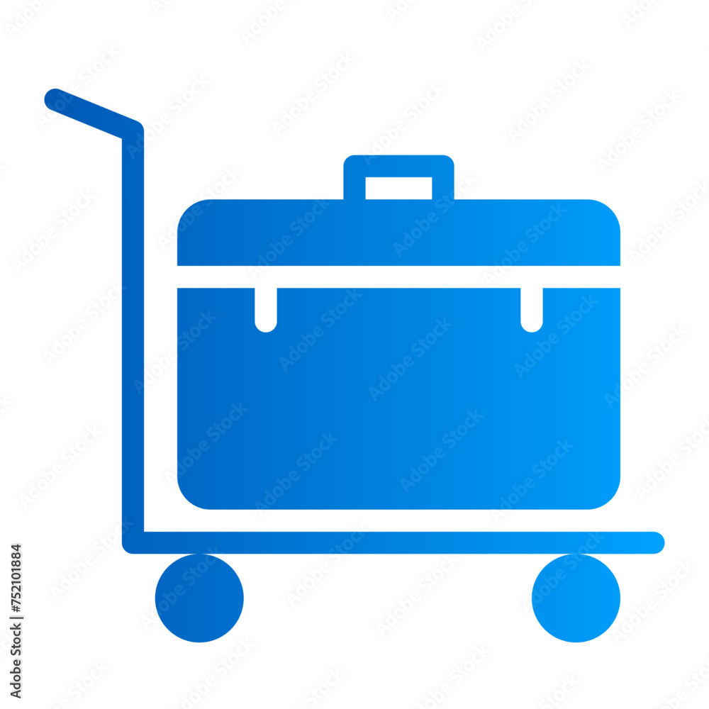 This is the Bag icon from the Travel and Tours icon collection with an Solid Gradient style This is the Bag icon from the Travel and Tours icon collection with an Solid Gradient style