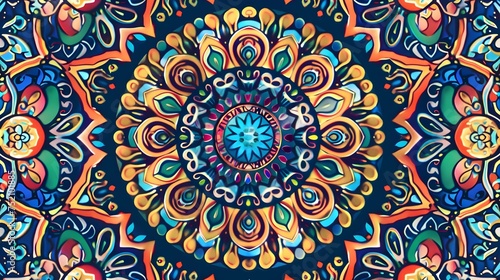 Ornamental mandala patterns with unique design