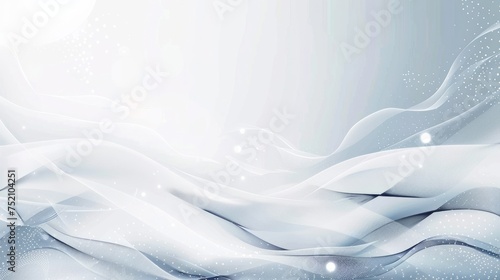 Futuristic white abstract background with minimalist design - ideal for technology, science, and innovation concepts