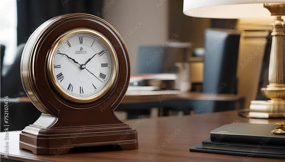 Executive desk clock with a built-in weather display Executive desk clock with a built-in weather display