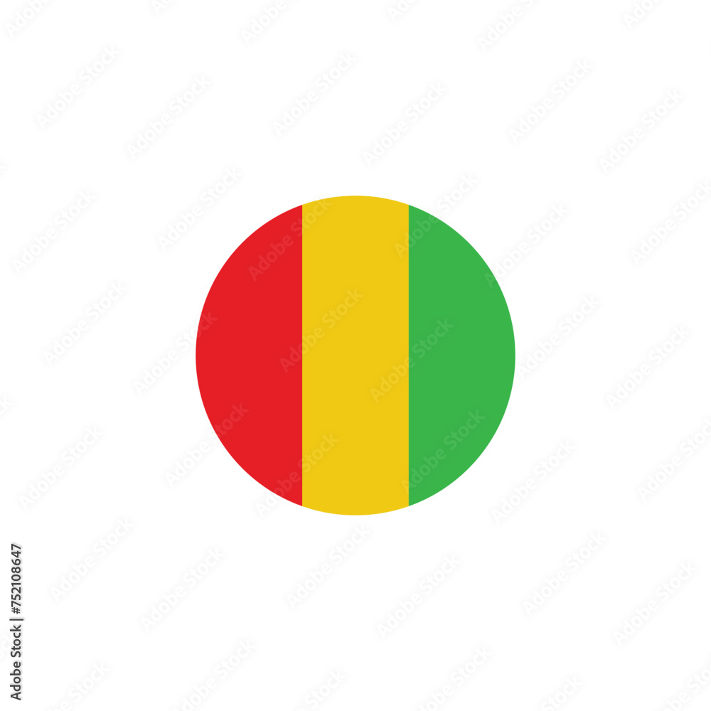 Fototapeta premium guinea flag icon vector