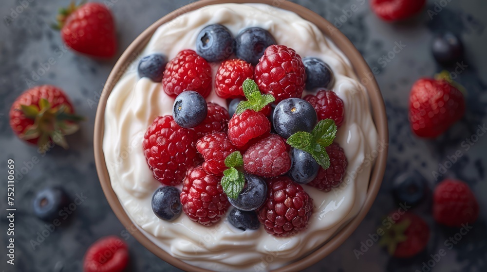 blueberry raspberry blackberry smoothie bowl, green, garnish, fresh, healthy blueberry raspberry blackberry smoothie bowl, green, garnish, fresh, healthy
