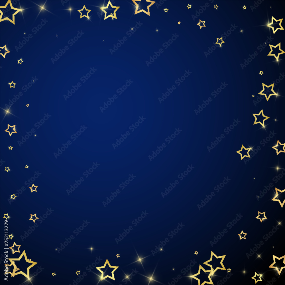 Fototapeta premium Christmas stars vector overlay.