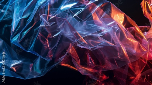Image of a cellophane on a black background.