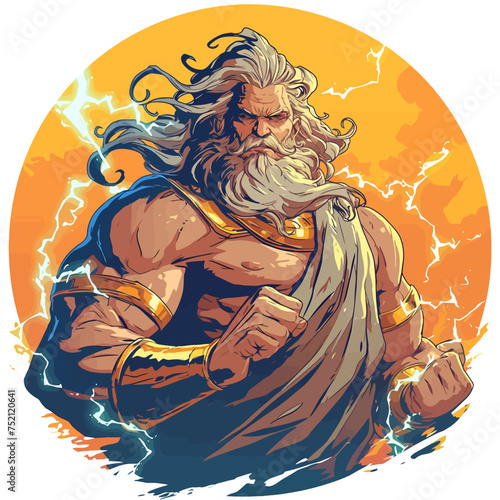 Zeus Rounded Illustration