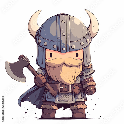 chibi knight viking