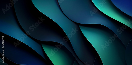 Stylish gradient background from dark blue to green