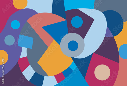 colorful abstract art for wall decoration
