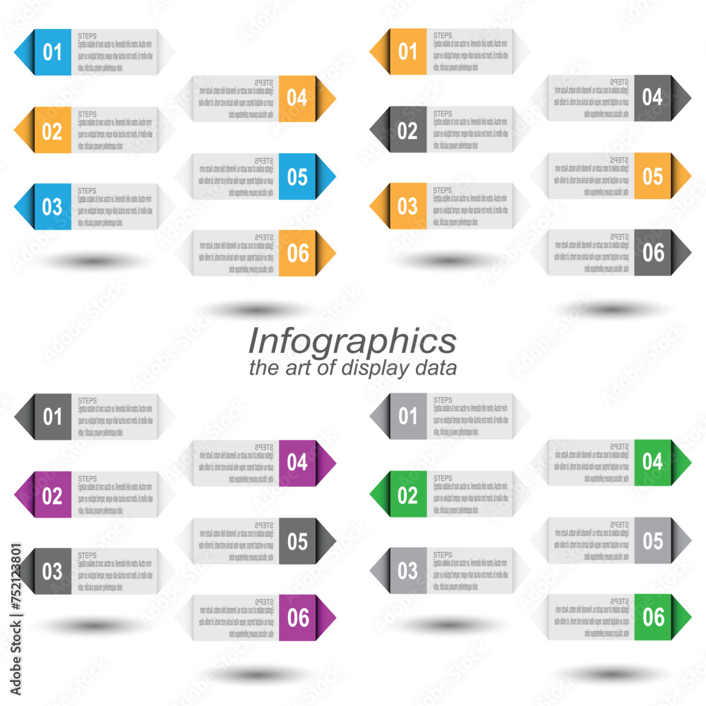Collection infographic template for modern data visualization and ranking and statistics. Collection infographic template for modern data visualization and ranking and statistics.
