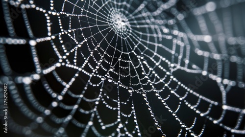 Spider web texture in a natural background © EMRAN