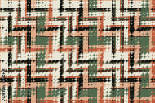 Plaid background, check seamless pattern. Vector fabric texture for textile print, wrapping paper, gift card or wallpaper.