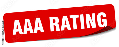aaa rating sticker. aaa rating label