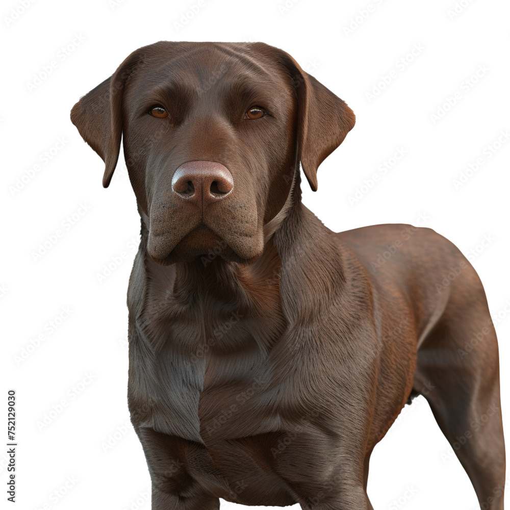 Fototapeta premium chocolate labrador retriever puppy