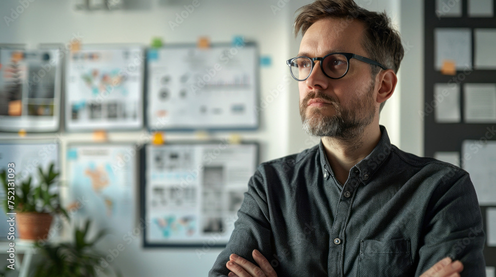 Male UX/UI designer creating user-friendly interfaces Male UX/UI designer creating user-friendly interfaces