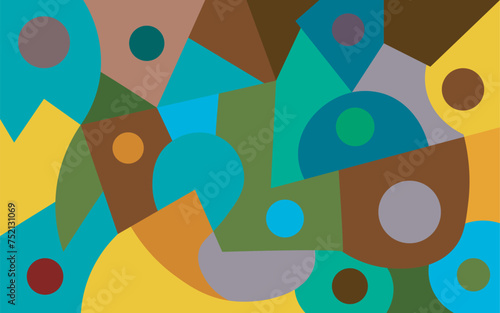 colorful abstract art for wall decoration
