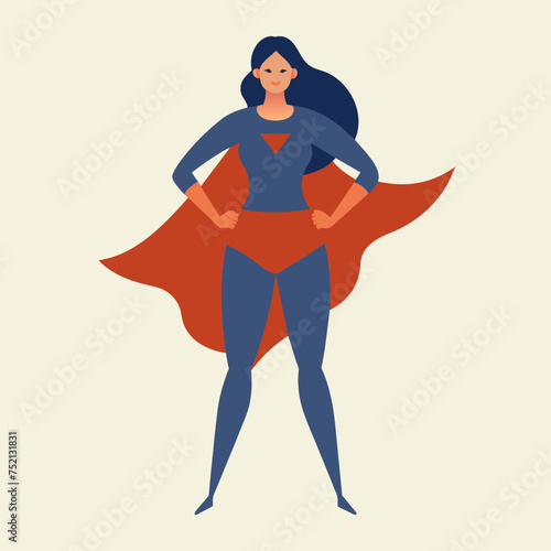 Empowered Woman: Minimalist Vector Icon