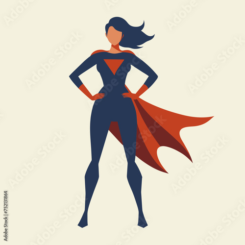 Empowered Woman: Minimalist Vector Icon