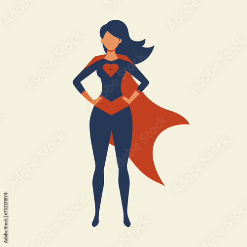 Empowered Woman: Minimalist Vector Icon