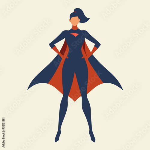 Empowered Woman: Minimalist Vector Icon