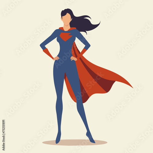 Empowered Woman: Minimalist Vector Icon