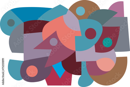 colorful abstract art for wall decoration
