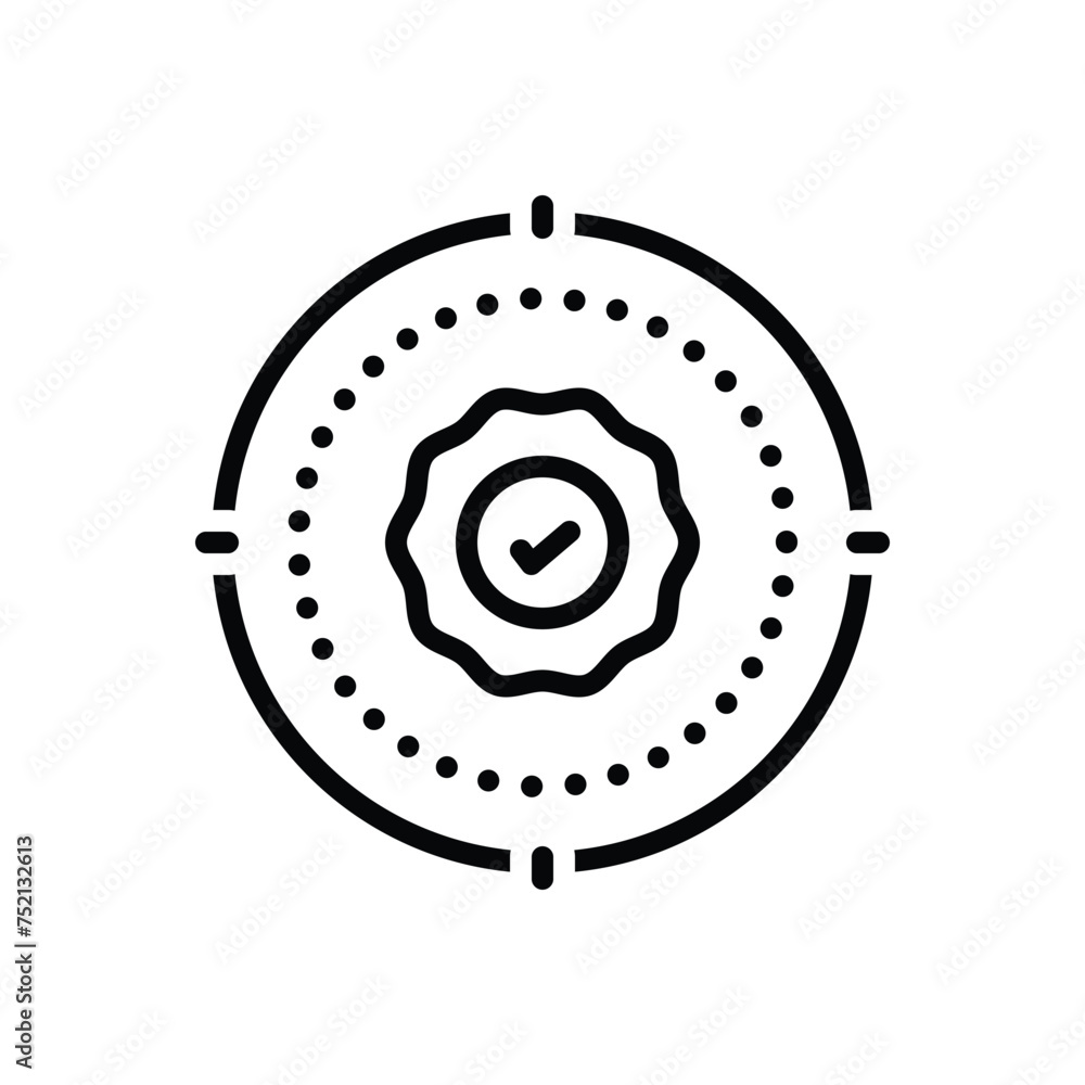 Black line icon for reliability Black line icon for reliability