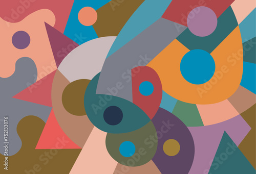 colorful abstract art for wall decoration
