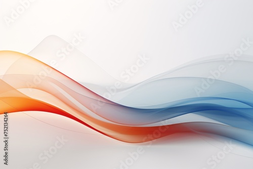 a red and blue waves