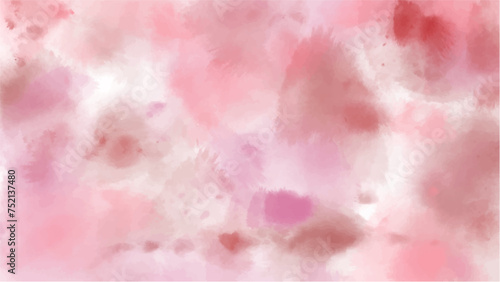 Abstract pink watercolor background.Hand painted watercolor. vector