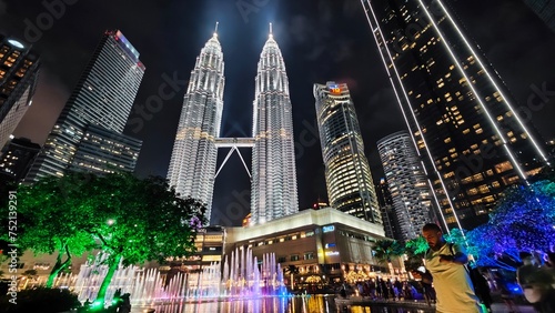View of the city Kuala-Lumpur Petronas building
