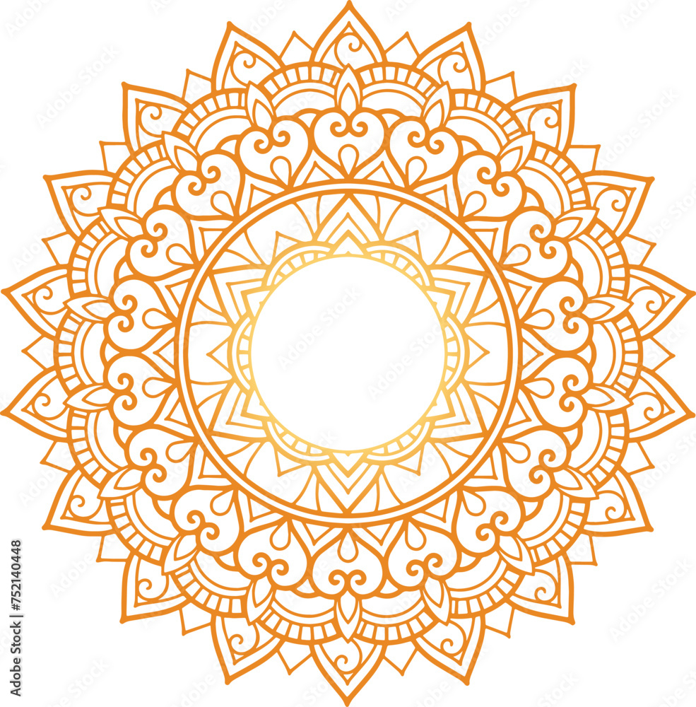 mandala ornament design in vector