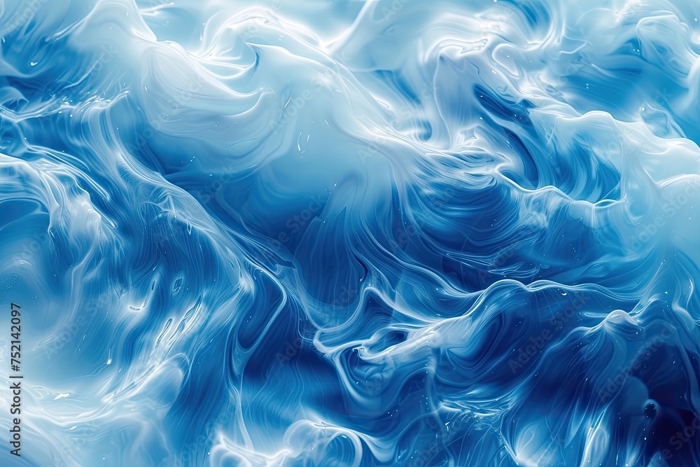 Abstract background of blue paint in water. Abstract background of blue paint in water.