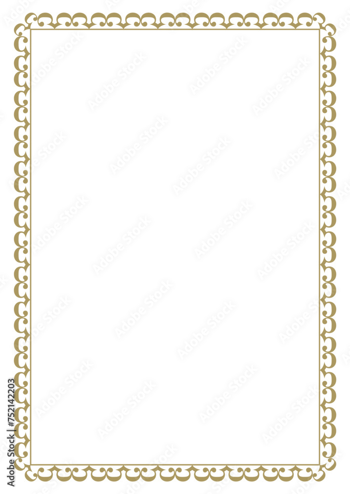 Vector frame for your text, photos or invitations, Frame blank. Elegant frame for certificate, diploma, voucher. vector frame for invitation, congratulation