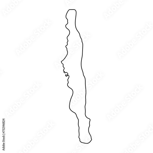 Harbour Island map, administrative division of Bahamas. Vector illustration.