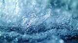 Seamless background image is covered a lot of water, water splash, water is very real, seamless background, spray, uhd, bright color, natural, AI Generative