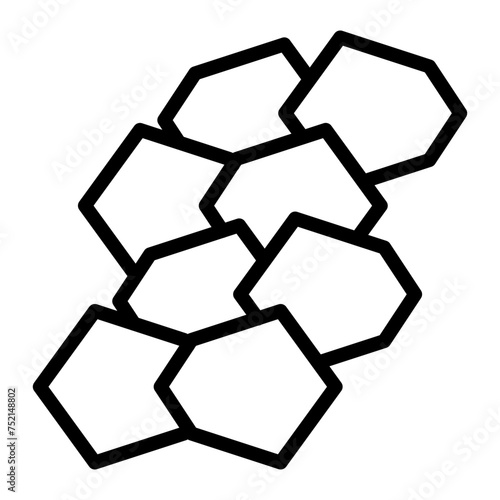 Coal Vector Line Icon