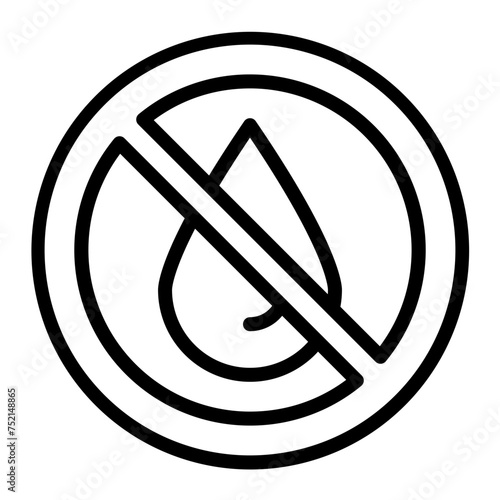 Embargo Vector Line Icon