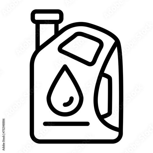 Lubricant Vector Line Icon