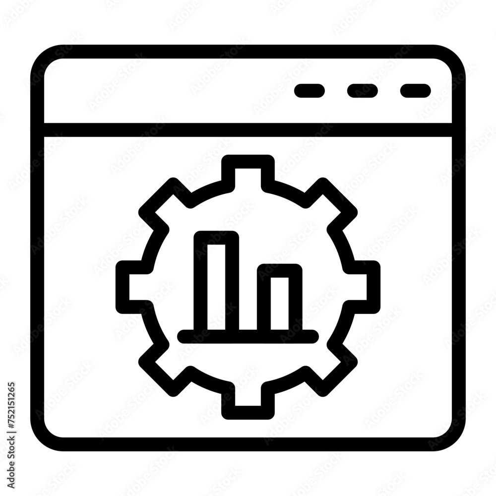 Seo Performance Vector Line Icon Seo Performance Vector Line Icon