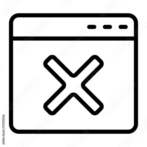 Disconnected Vector Line Icon