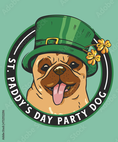 St Patricks Pug St Paddy's Day Party Dog t-shirt