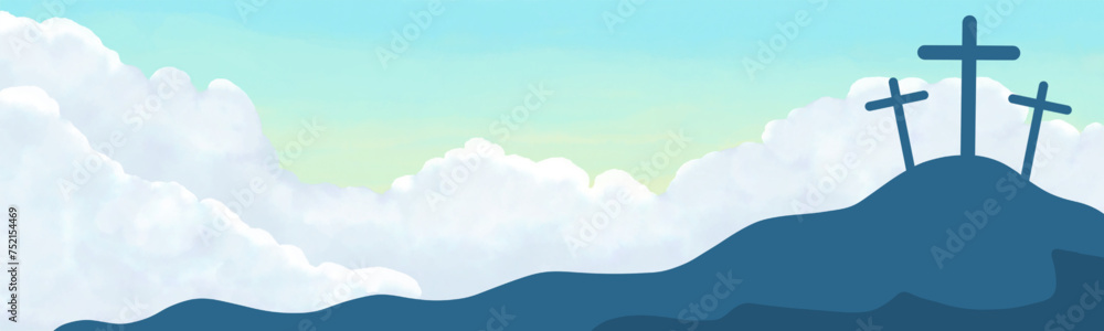 happy easter celebration illustration Painted with watercolor sky background. Jesus. happy easter celebration illustration Painted with watercolor sky background. Jesus.