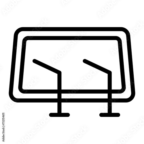 Wiper Vector Line Icon
