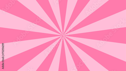 シンプルなピンクの集中線背景