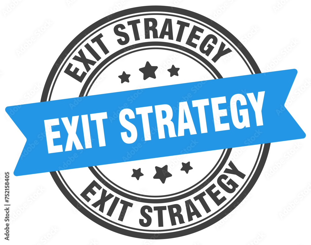 exit strategy stamp. exit strategy label on transparent background. round sign exit strategy stamp. exit strategy label on transparent background. round sign