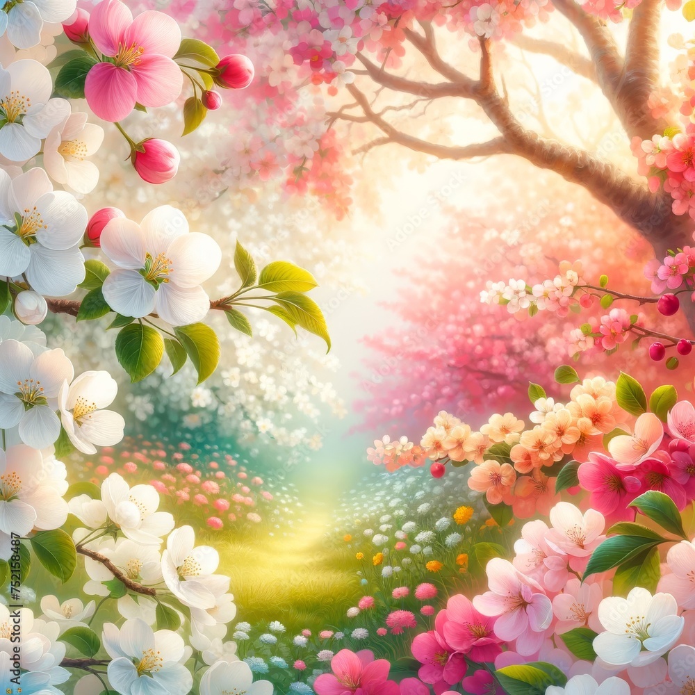  background with flowers
