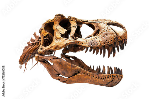 A Fictitious Tyrannosaurus Rex Skull Isolated On Transparent Background