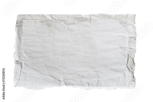 Blank Sheet of Paper Isolated On Transparent Background