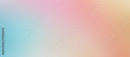 Teal, pink and yellow grainy gradient background, blurred color noise texture, banner design